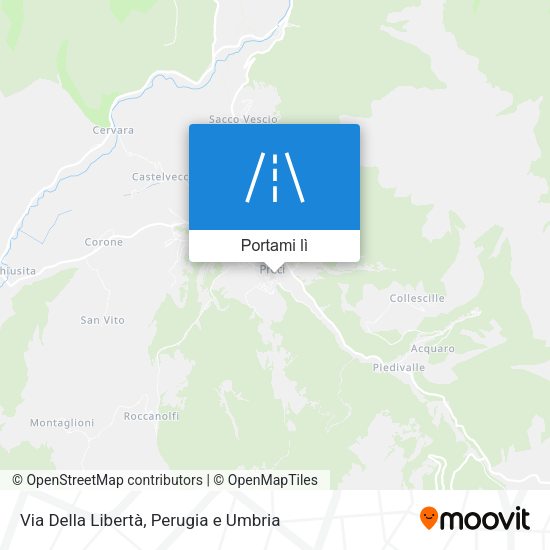 Mappa Via Della Libertà