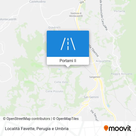 Mappa Località Favette