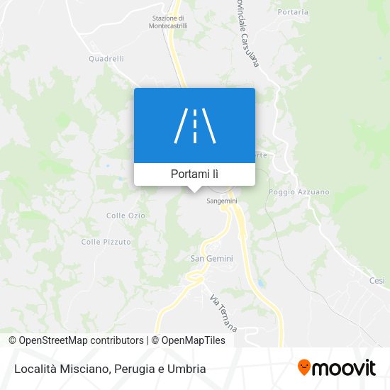 Mappa Località Misciano