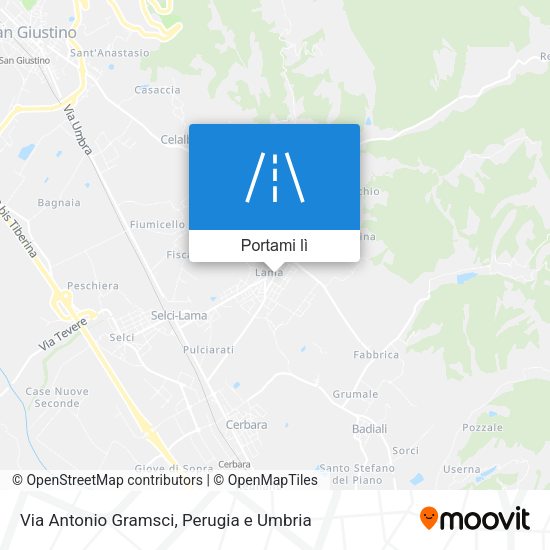 Mappa Via Antonio Gramsci