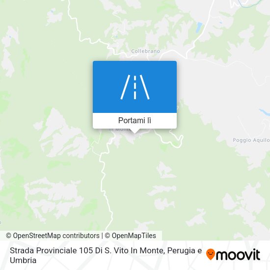 Mappa Strada Provinciale 105 Di S. Vito In Monte
