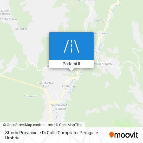 Mappa Strada Provinciale Di Colle Comprato