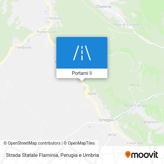 Mappa Strada Statale Flaminia