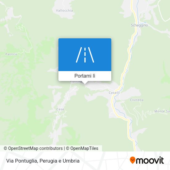 Mappa Via Pontuglia