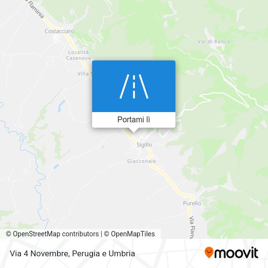 Mappa Via 4 Novembre
