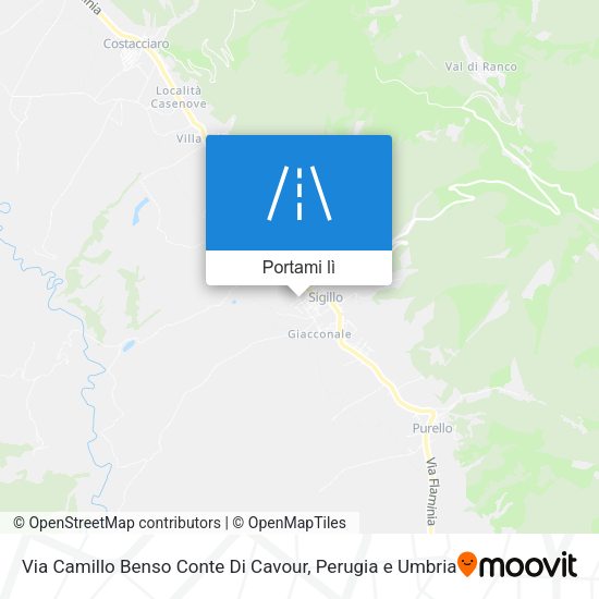 Mappa Via Camillo Benso Conte Di Cavour