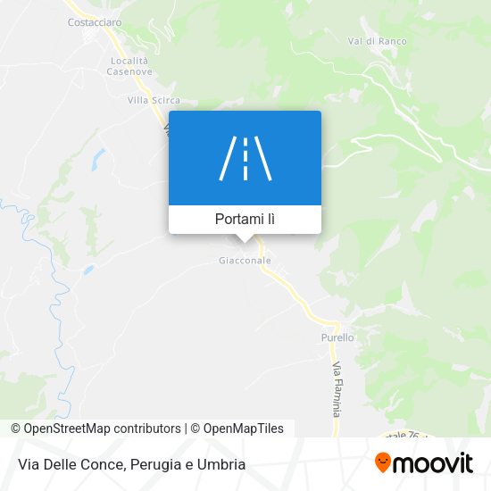Mappa Via Delle Conce