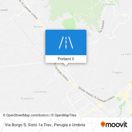 Mappa Via Borgo S. Sisto 1a Trav.