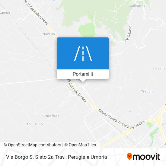 Mappa Via Borgo S. Sisto 2a Trav.