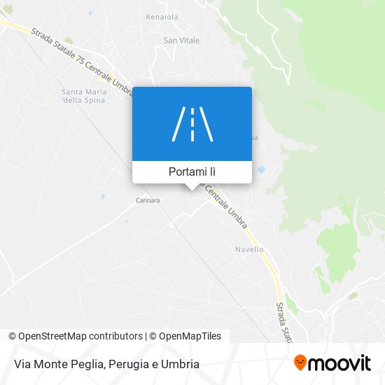 Mappa Via Monte Peglia