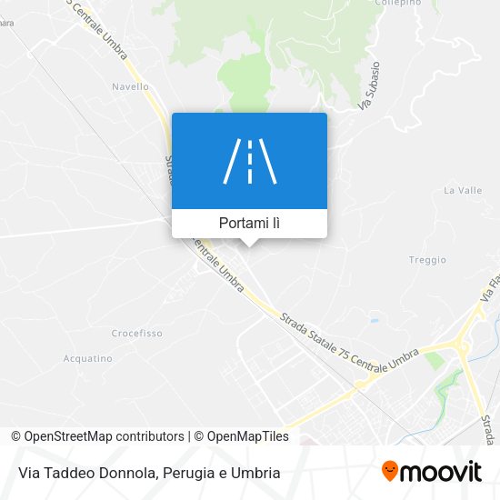 Mappa Via Taddeo Donnola