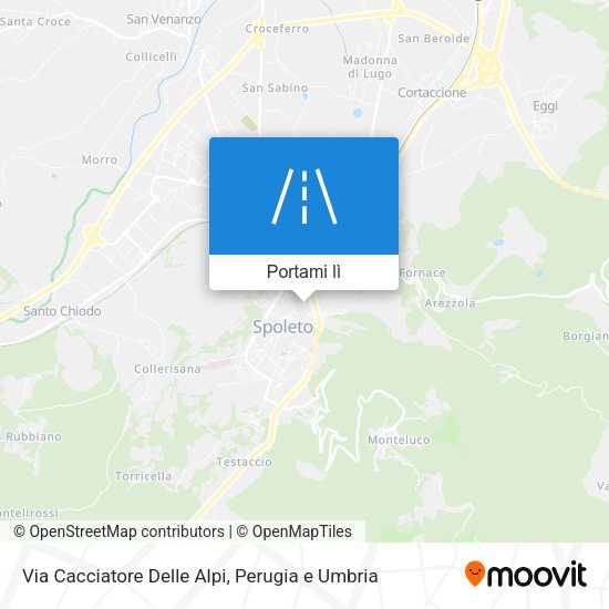 Mappa Via Cacciatore Delle Alpi