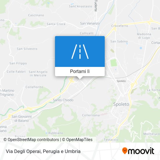 Mappa Via Degli Operai