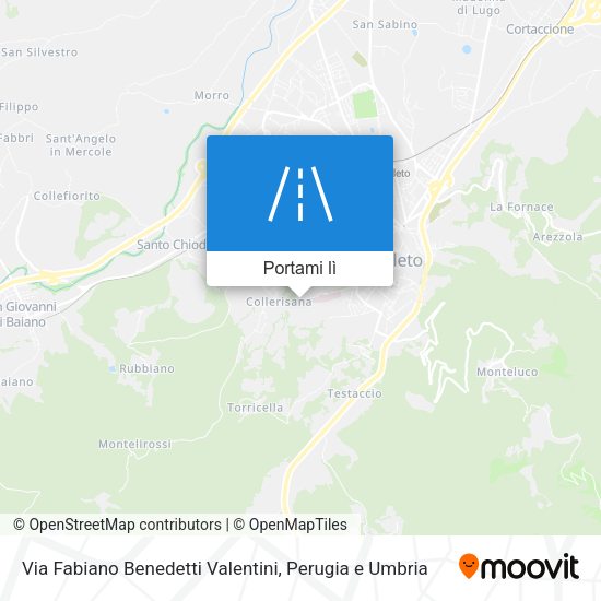 Mappa Via Fabiano Benedetti Valentini
