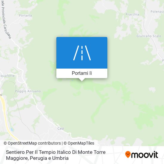 Mappa Sentiero Per Il Tempio Italico Di Monte Torre Maggiore