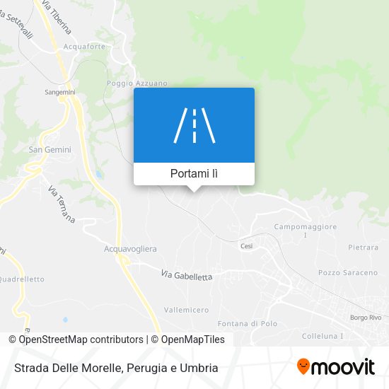 Mappa Strada Delle Morelle