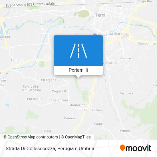 Mappa Strada Di Collesecozza