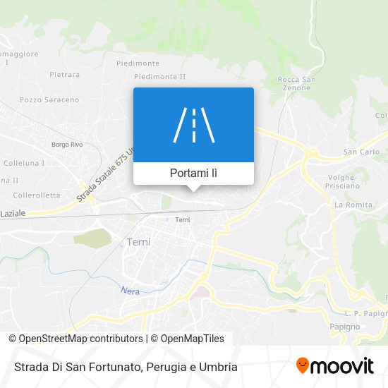 Mappa Strada Di San Fortunato