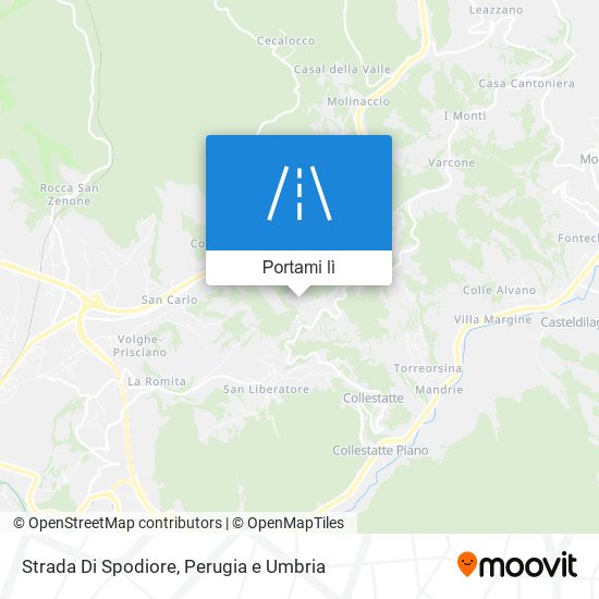 Mappa Strada Di Spodiore