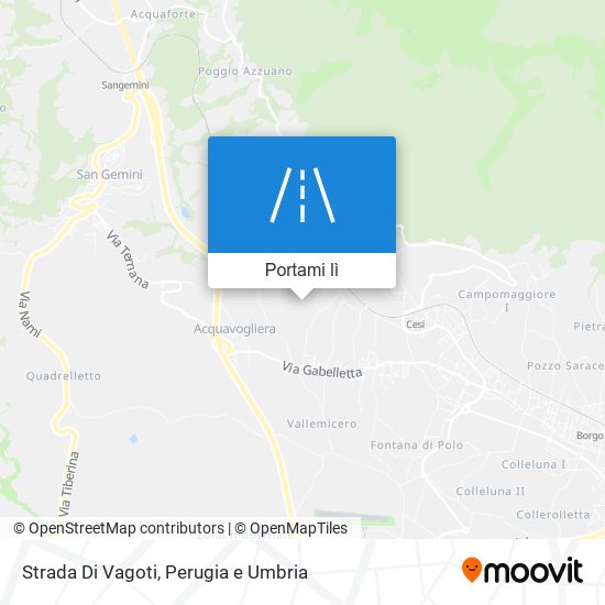 Mappa Strada Di Vagoti