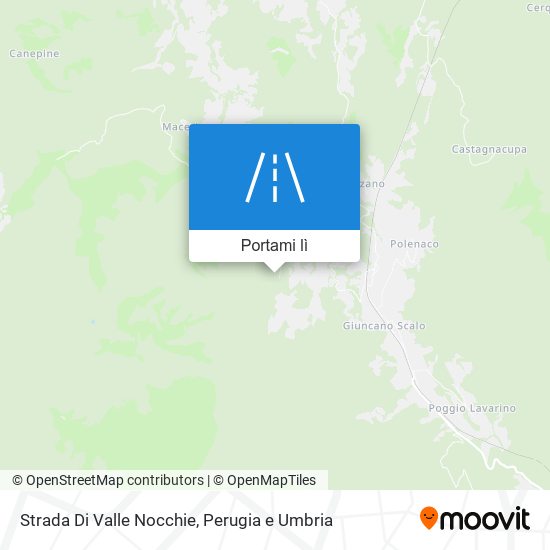 Mappa Strada Di Valle Nocchie