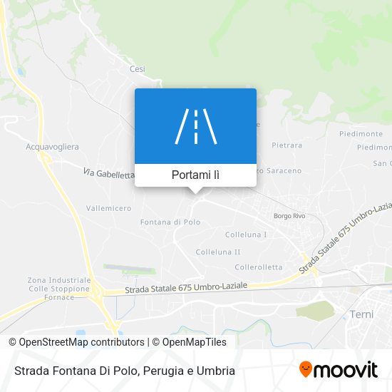 Mappa Strada Fontana Di Polo