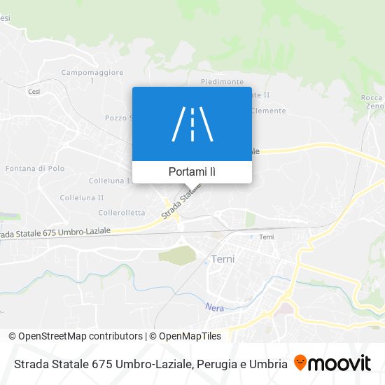 Mappa Strada Statale 675 Umbro-Laziale