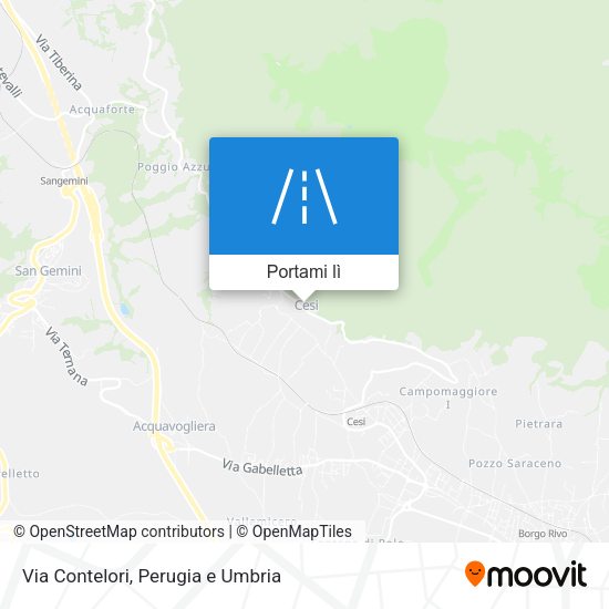 Mappa Via Contelori