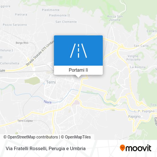 Mappa Via Fratelli Rosselli