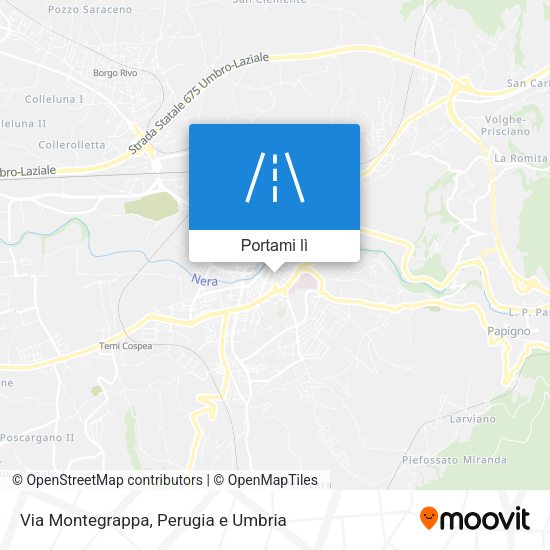 Mappa Via Montegrappa