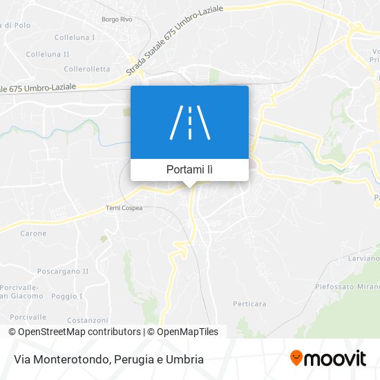 Mappa Via Monterotondo
