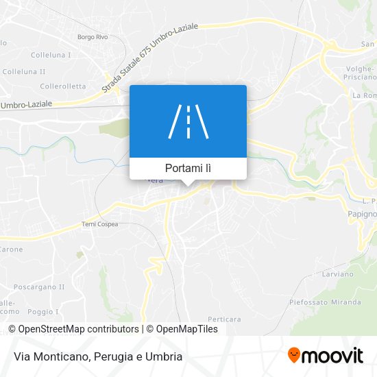 Mappa Via Monticano