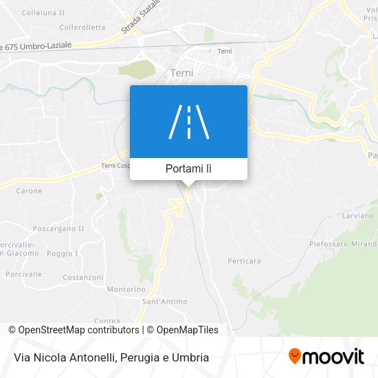 Mappa Via Nicola Antonelli