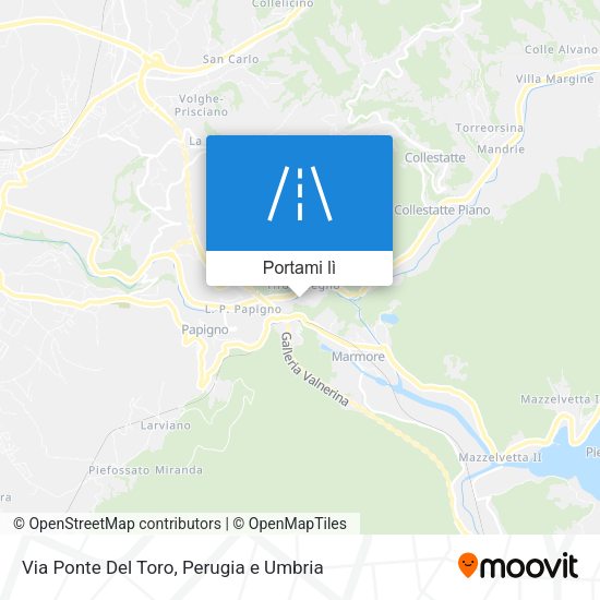 Mappa Via Ponte Del Toro