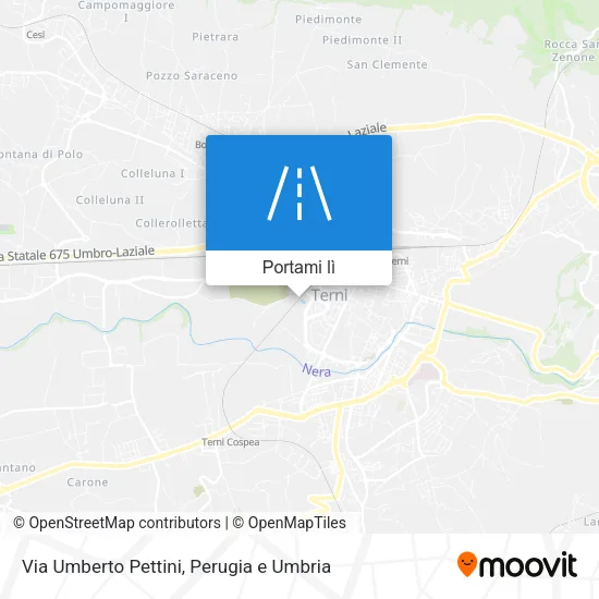 Mappa Via Umberto Pettini