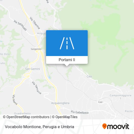 Mappa Vocabolo Montione