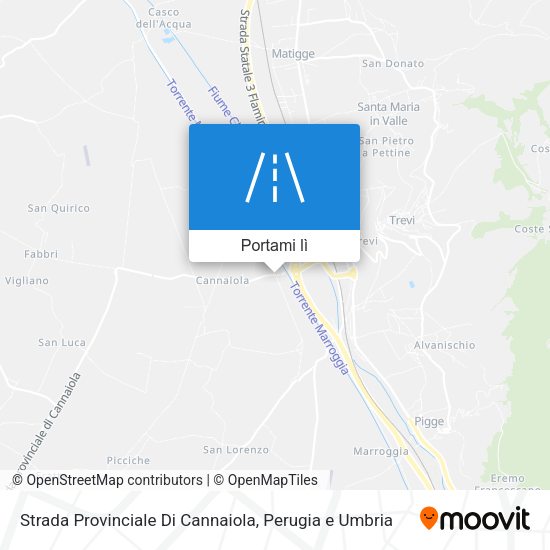 Mappa Strada Provinciale Di Cannaiola