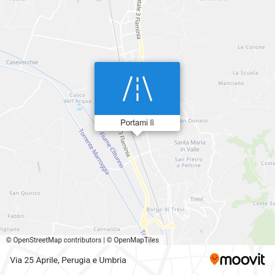 Mappa Via 25 Aprile