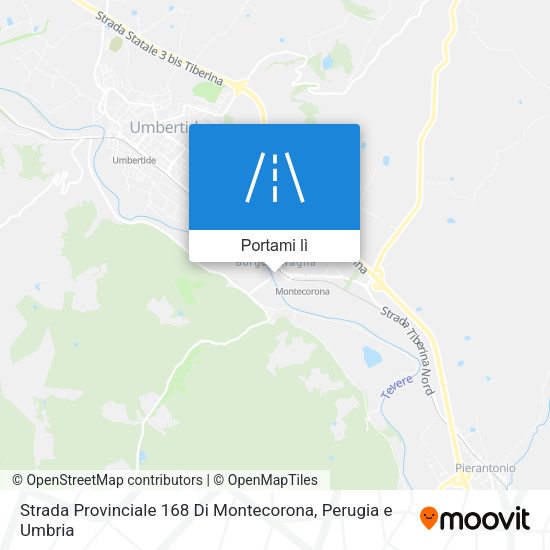 Mappa Strada Provinciale 168 Di Montecorona