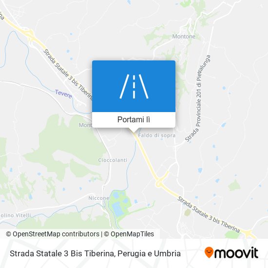 Mappa Strada Statale 3 Bis Tiberina