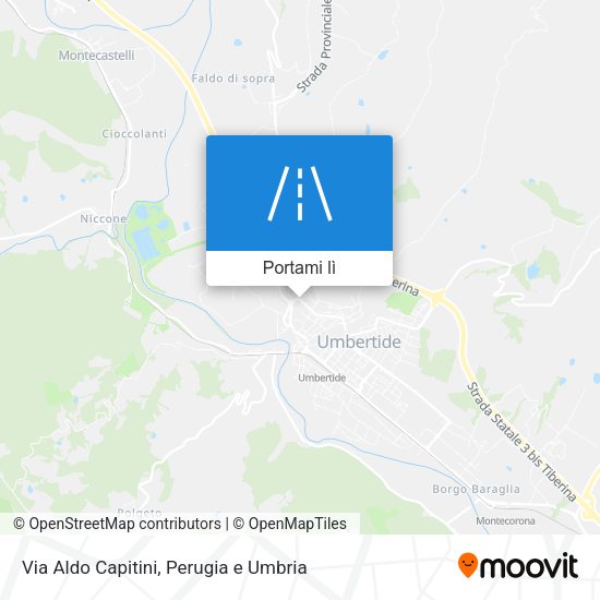 Mappa Via Aldo Capitini