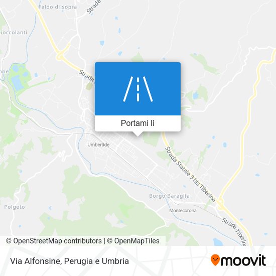 Mappa Via Alfonsine