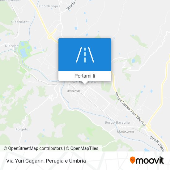 Mappa Via Yuri Gagarin