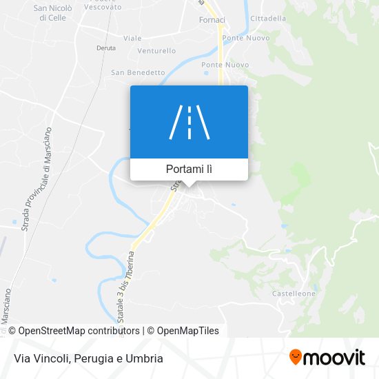 Mappa Via Vincoli
