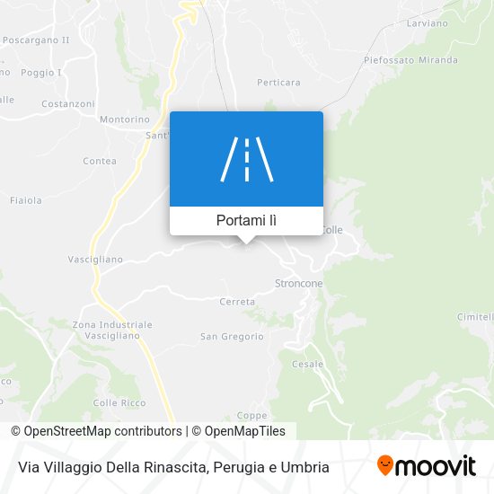 Mappa Via Villaggio Della Rinascita