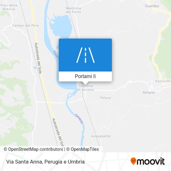 Mappa Via Santa Anna