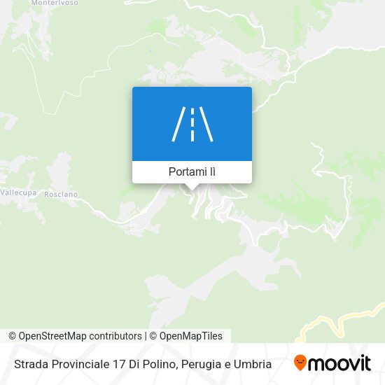 Mappa Strada Provinciale 17 Di Polino