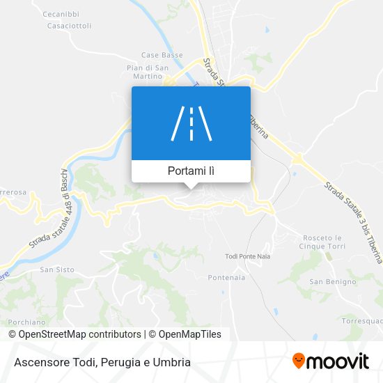 Mappa Ascensore Todi