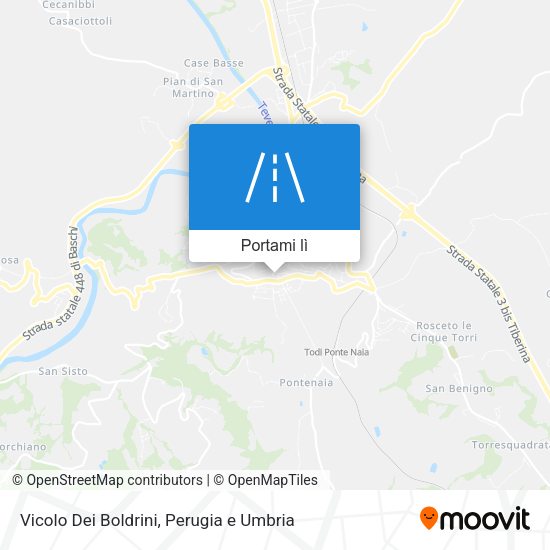 Mappa Vicolo Dei Boldrini