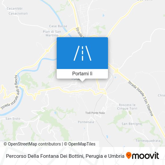 Mappa Percorso Della Fontana Dei Bottini